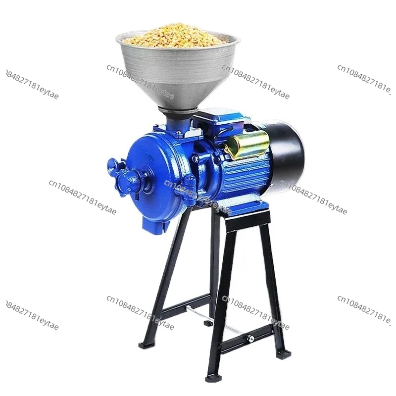Electric Grain Mill 2500W - 2500W電動飼料粉砕機、乾燥穀物粉砕機、漏斗付きトウモロコシ粉砕機に適しています。