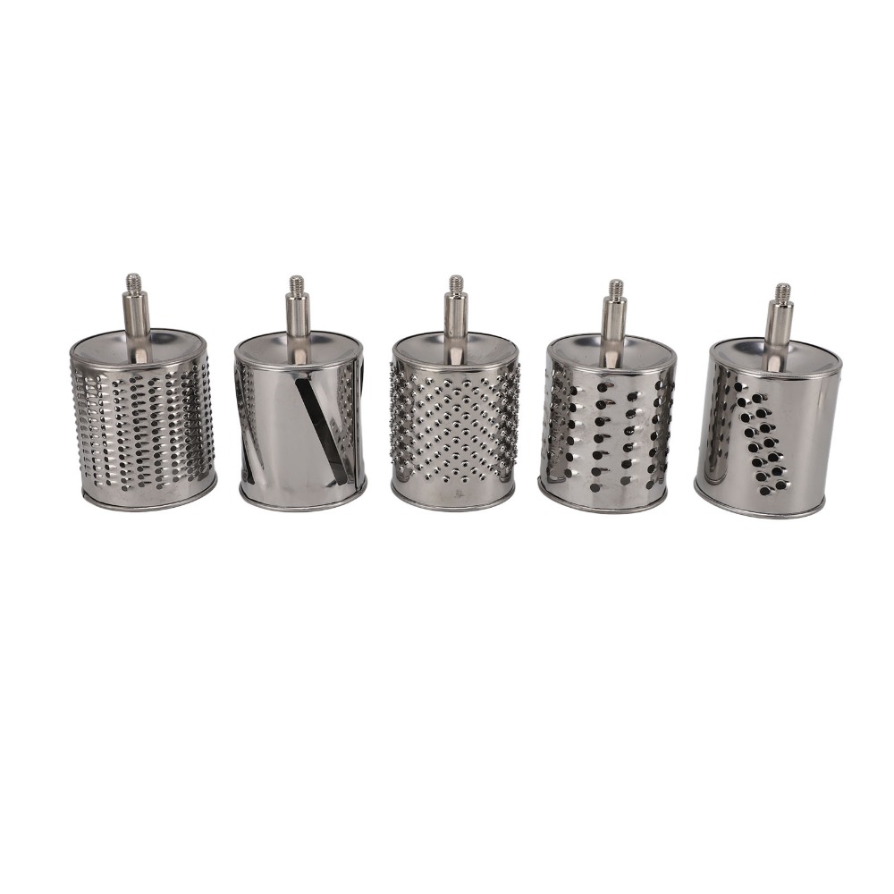 Grain Mill Grinder Hand Crank - アルミ合金製ステンレス鋼手動穀物ミル ホワイト テーブルクランプ式 手回しグラインダー 5枚刃 多機能回転式グレーター