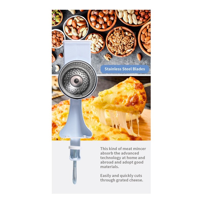Grain Mill Grinder Hand Crank - ABUD-コーヒー小麦スパイスナッツ用マニュアルフードグラインダーハンドクランクハンドグレインミルグラインダーキッチンアクセサリー