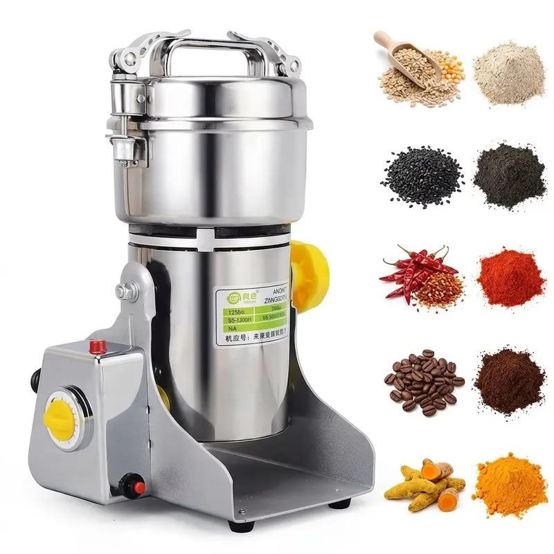 Dry Grain Grinder Stainless Steel - ブー 高性能 ムーリネックス キッチン用品 500g 電気式