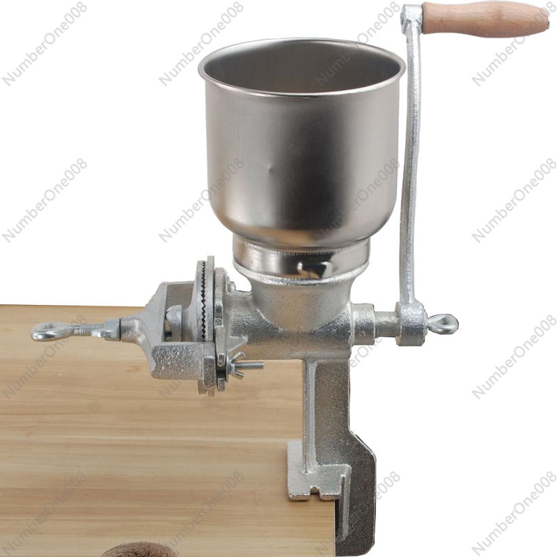 Grain Mill Grinder Hand Crank - 錫メッキ鋳鉄製穀物グラインダー、手動コーヒー豆挽き器（トウモロコシ・小麦用）、家庭用調整可能な手回し式粉砕機