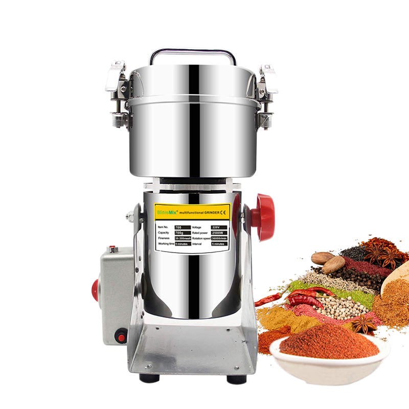 Electric Grain Mill 2500W - BioloMix ドライフードグラインダーミル 800g 700g - 穀物スパイスハーブシリアルコーヒーグラインダー製粉機小麦粉粉砕用