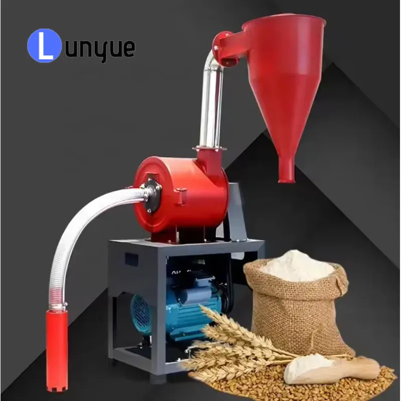 Industrial Hammer Mill Grinder - 工業用ハンマーミル、穀物粉砕機、小麦粉、トウモロコシ、米、胡椒の粉砕機。高出力、頑丈な構造で、農場や家庭での使用に最適。