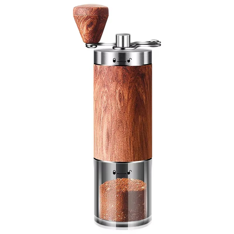 AT02-ポータブル手動コーヒーグラインダーポータブル木目調 - Grain Mill Grinder Hand Crank のレビューと価格