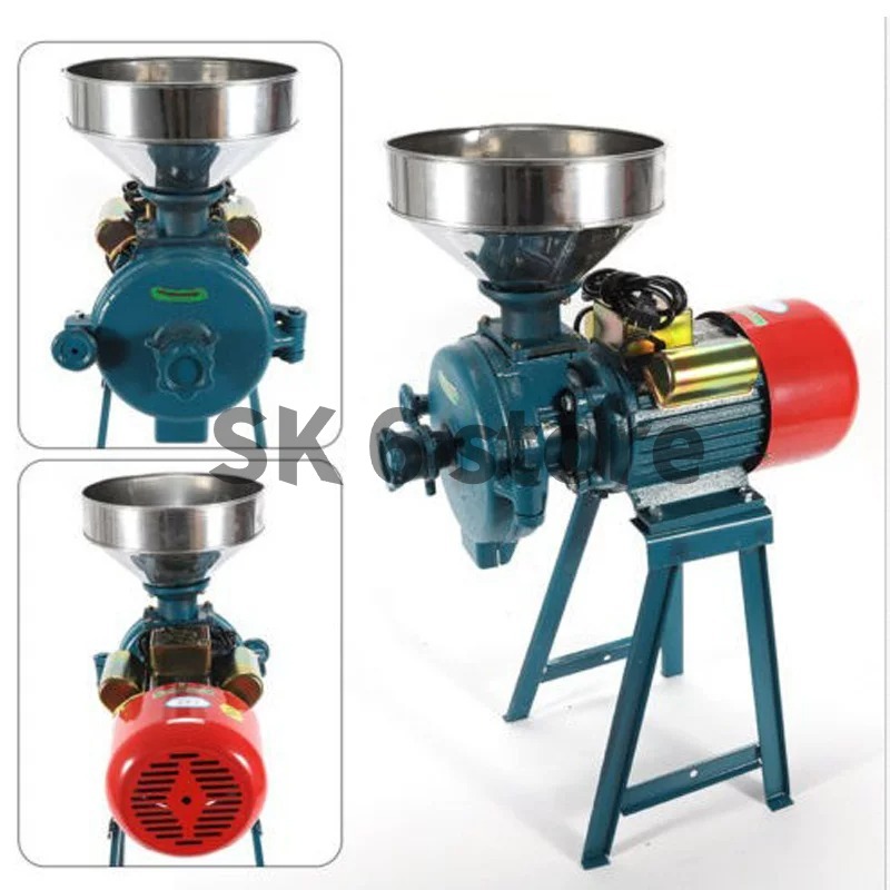 穀物粉砕機 2200W 220V 電気式 粉末/米粉/コーン - Corn Grinder Machine Electric のレビューと価格
