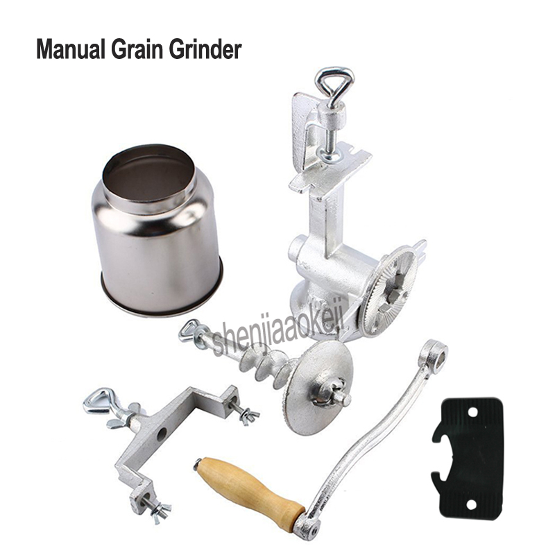 手回し穀物グラインダーミルスパイスヘバルシリアルコーヒードラ - Grain Mill Grinder Hand Crank のレビューと価格