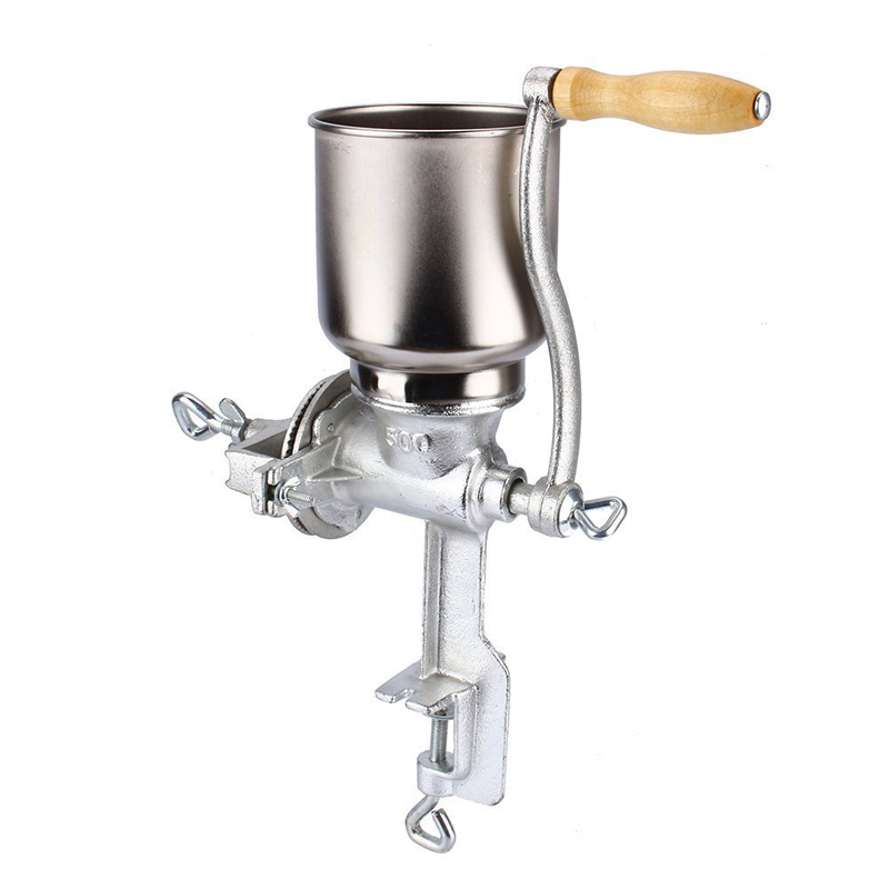 手回し穀物グラインダーミルスパイスヘバルシリアルコーヒードラ - Grain Mill Grinder Hand Crank のレビューと価格