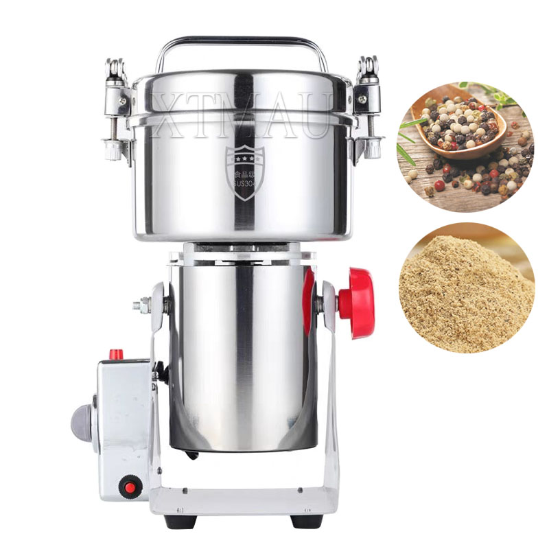 220V 電気穀物グラインダーマシン高速スイングタイプミルパ - Electric Grain Mill 2500W のレビューと価格
