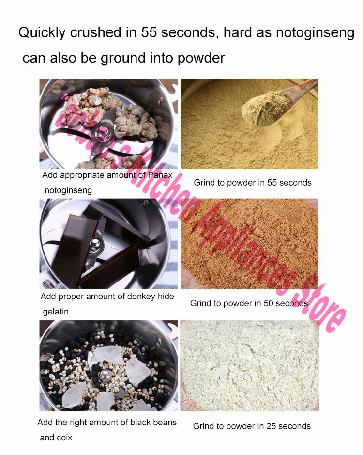 デスクトップ 1400 ワットドライフードグラインダーミル超 - Ultra Fine Powder Grinder Machine のレビューと価格