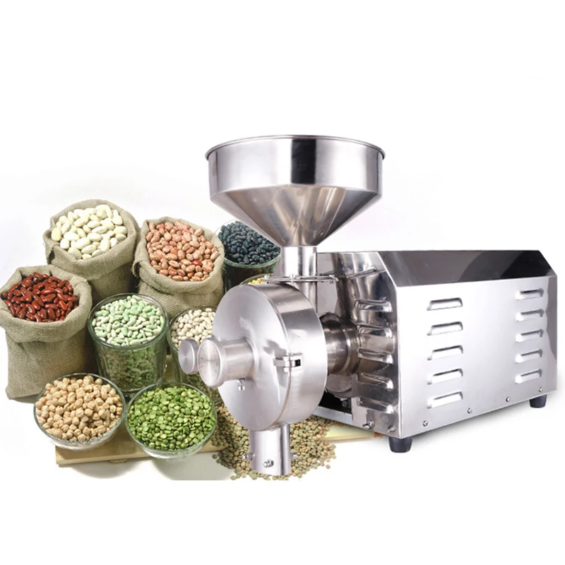 1.8KW 電動グラインダー穀物ミルグラインダー商業乾式粉砕 - Dry Grain Grinder Stainless Steel のレビューと価格
