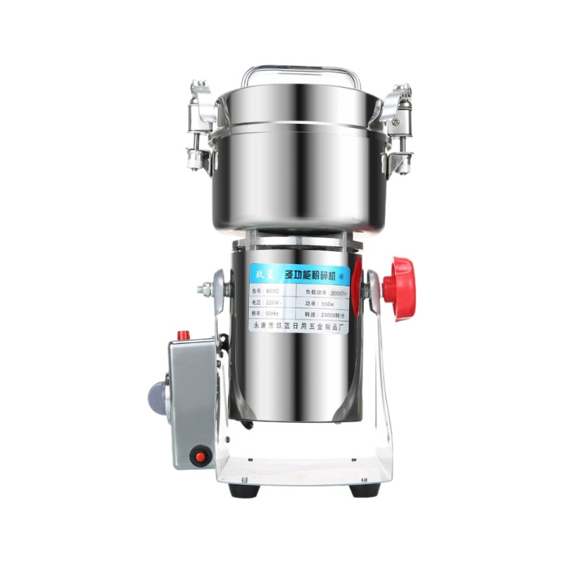 800g電動ステンレス鋼粉砕機、乾燥スパイス、穀物、コーン粉 - Dry Grain Grinder Stainless Steel のレビューと価格