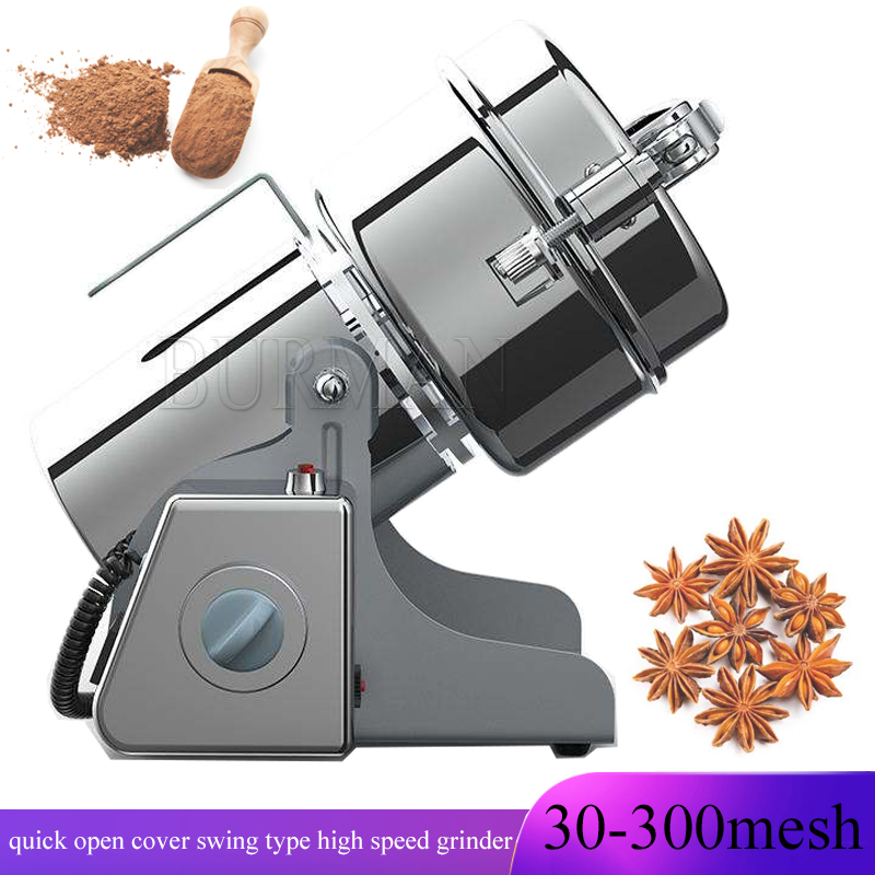 ステンレス製グラインダー、家庭用電動穀物粉砕機、超微粉砕機、 - Electric Grain Mill 2500W のレビューと価格