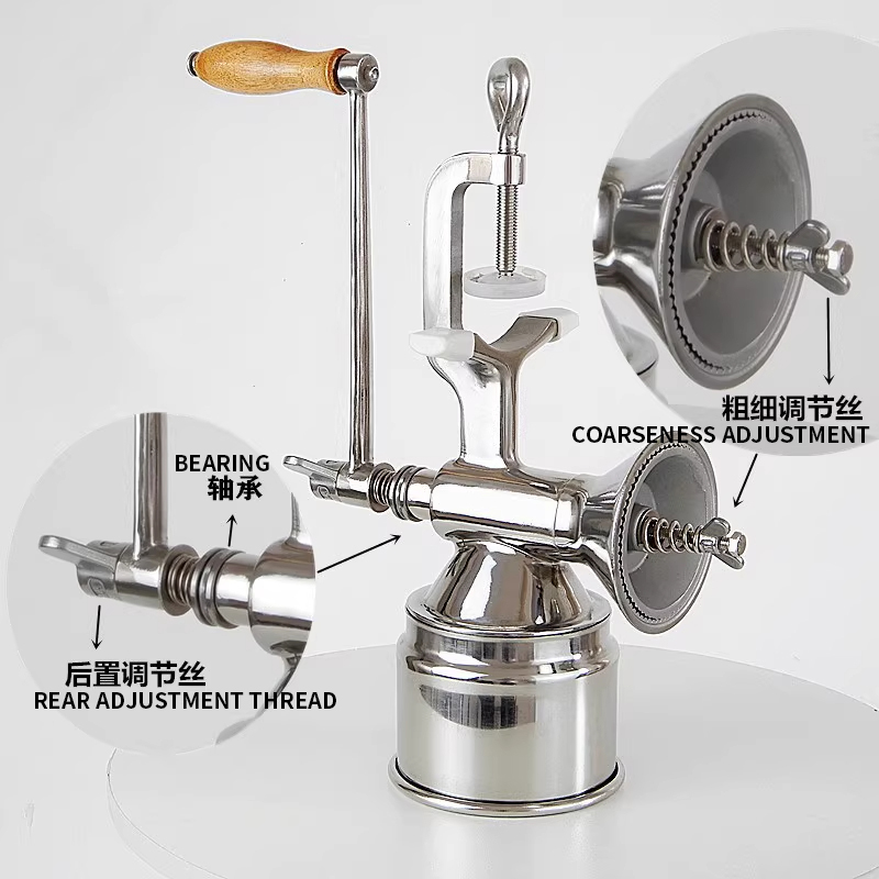304 ステンレス鋼手動コーヒー豆グラインダーハンドクランク - Grain Mill Grinder Hand Crank のレビューと価格