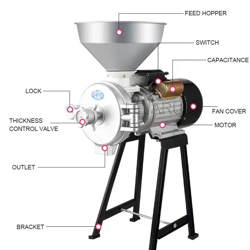 電動飼料粉砕機、乾湿両用穀物粉砕機、小麦製粉機、トウモロコシ - Corn Grinder Machine Electric のレビューと価格