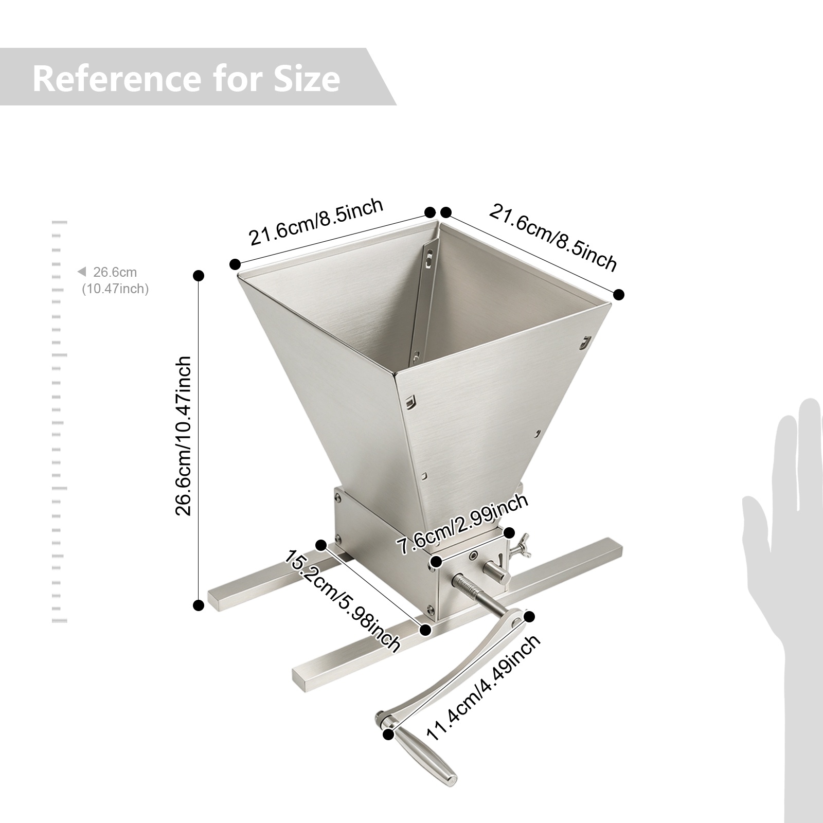 穀物粉砕機、穀物ミル、穀物粉砕機、手動クランク＆電動ドリル両 - Grain Mill Grinder Hand Crank のレビューと価格