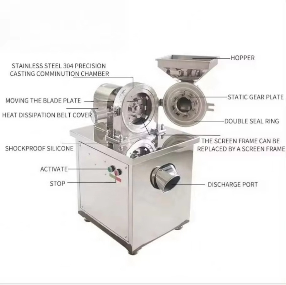 ステンレス製業務用電動ミル乾湿両用粉砕機トウモロコシ穀物米ハ - Industrial Hammer Mill Grinder のレビューと価格