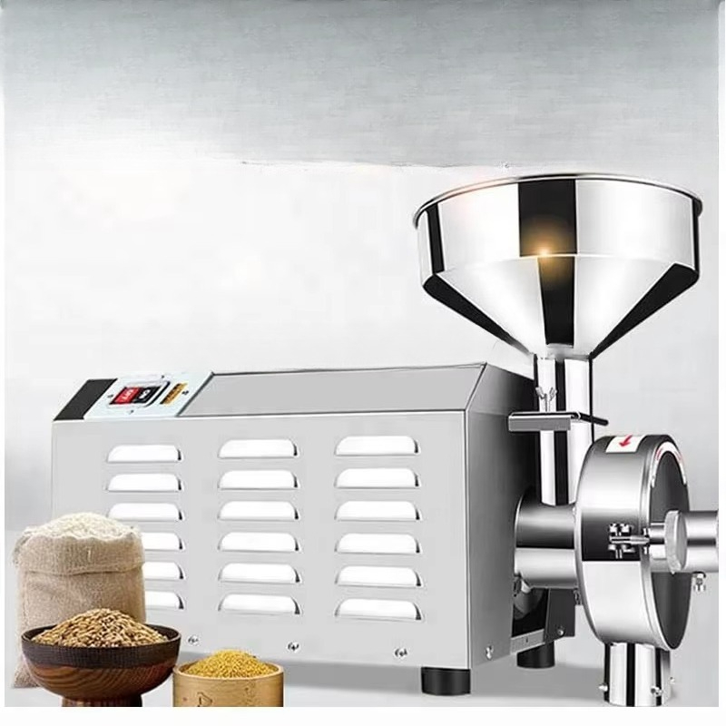 フルステンレス製ミニ家庭用穀物米粉ミルグラインダーマシンのパ - Dry Grain Grinder Stainless Steel のレビューと価格