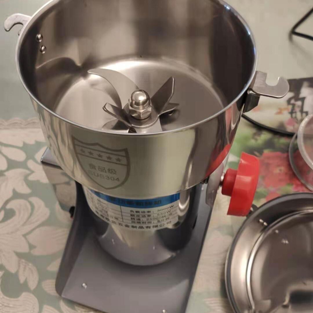 スイング式電動穀物粉砕機、高速スパイスミル、業務用粉末機、乾 - Electric Grain Mill 2500W のレビューと価格