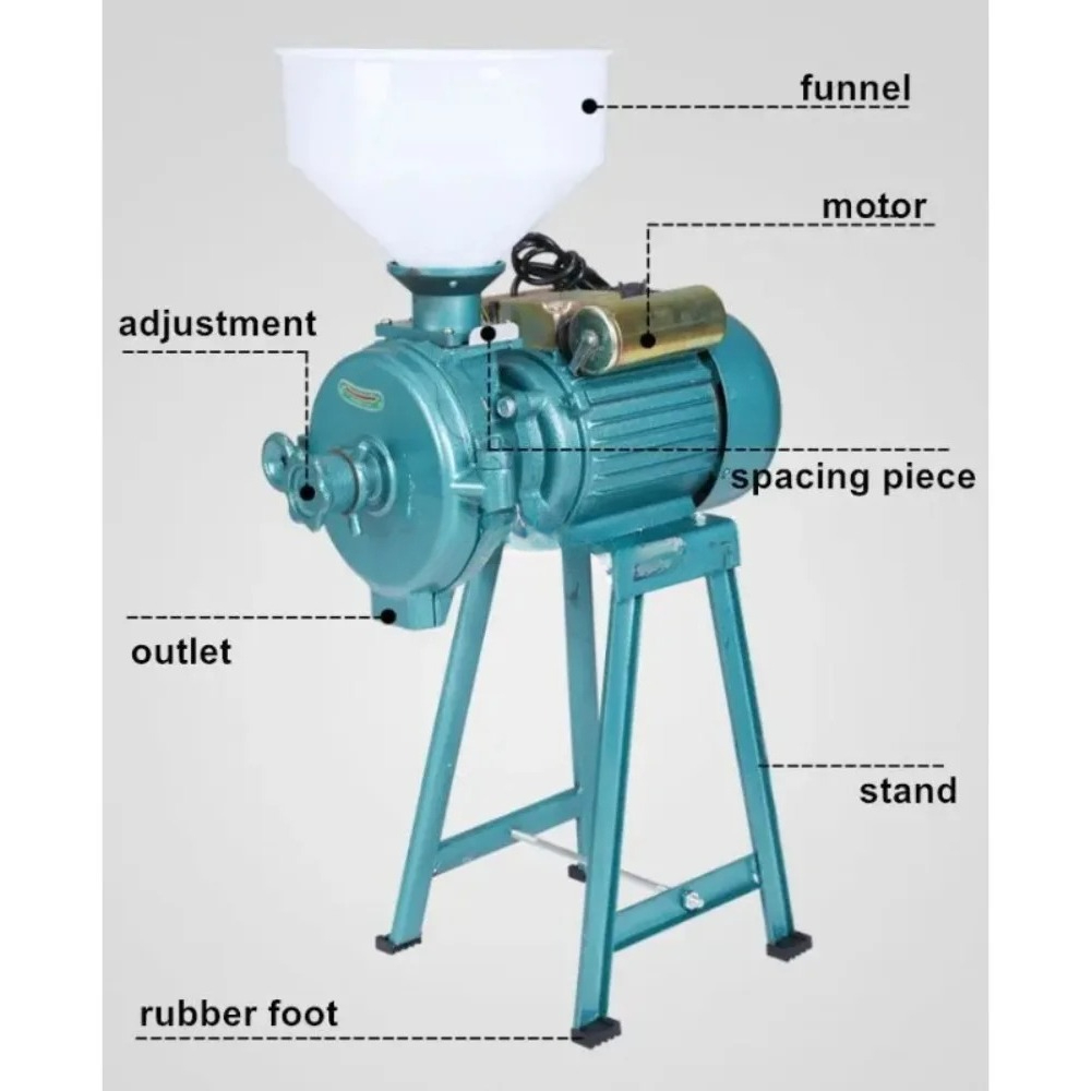 穀物粉砕機 2500W 電動飼料粉砕機 乾燥穀物粉砕機 トウ - Electric Grain Mill 2500W のレビューと価格
