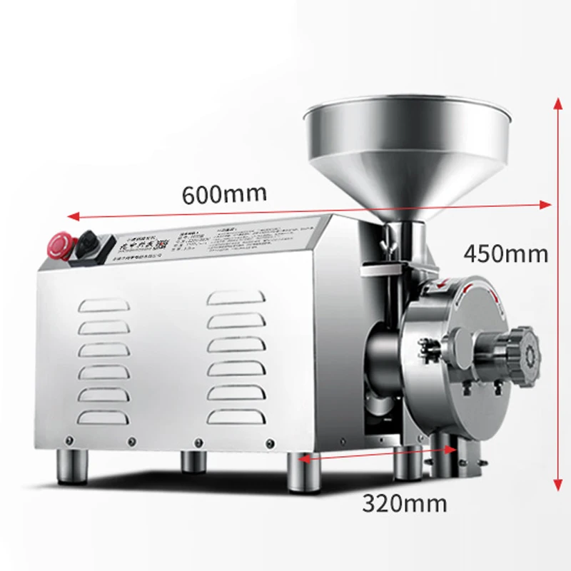 50KG 3000W HR-3000 電動穀物粉砕機 業務用 - Dry Grain Grinder Stainless Steel のレビューと価格