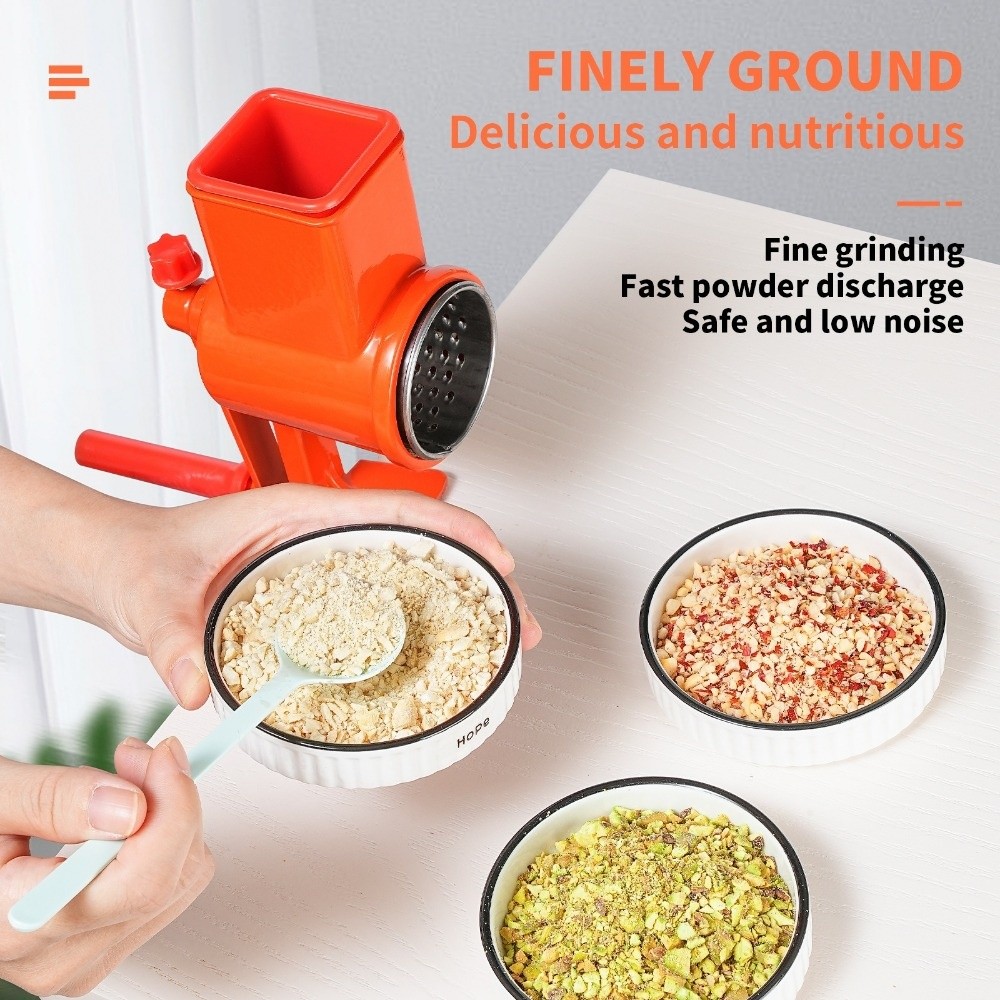 防錆刃 ハンドクランク式穀物ミル 手動操作 テーブルクランプ - Grain Mill Grinder Hand Crank のレビューと価格