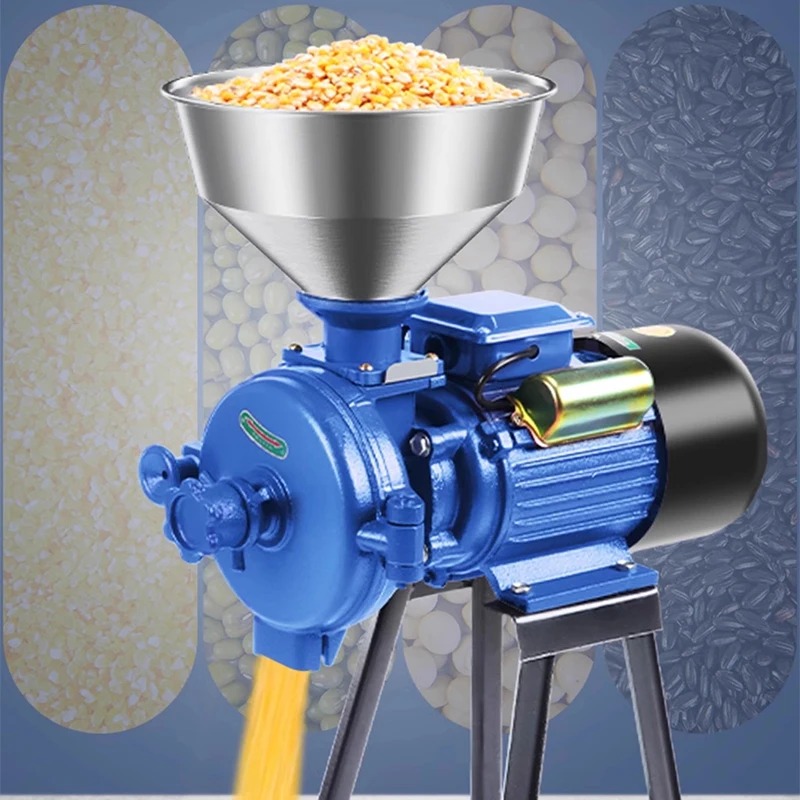 トウモロコシ粉砕機 家庭用 220V 乾湿両用 小型業務用穀 - Electric Grain Mill 2500W のレビューと価格
