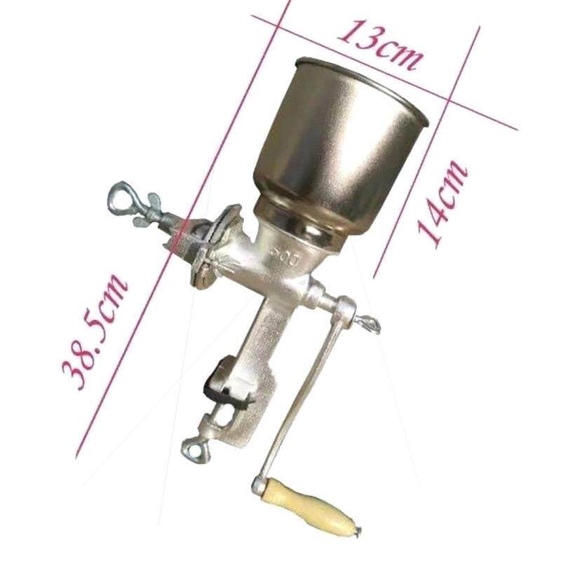 手動式穀物粉砕機。大容量ホッパー付き。安定したテーブルクラン - Grain Mill Grinder Hand Crank のレビューと価格