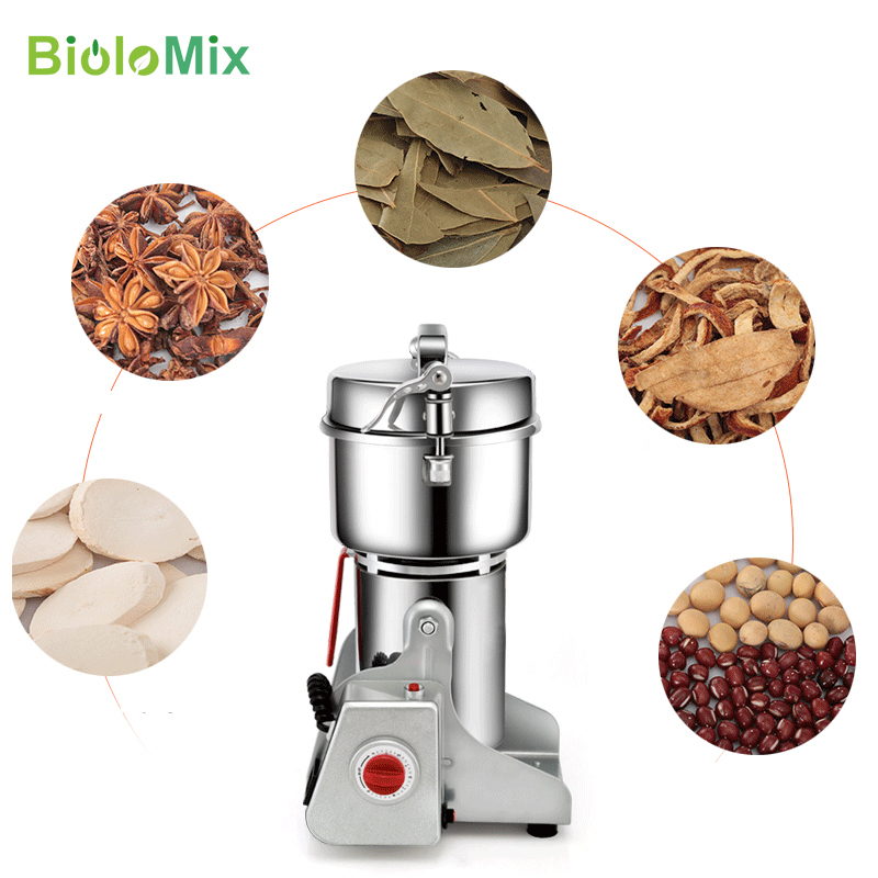 BioloMix ドライフードグラインダーミル 800g 7 - Electric Grain Mill 2500W のレビューと価格